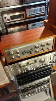 Preview: LUXMAN 350 High-End Preamp Vorverstärker Holz Japan 1974